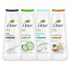 Dove Body Wash 4 Pack, Deep Moisture, Sensitive Skin, Refreshing, Pampering 20oz