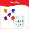 Colorful Counting Bears Sorting Set with Bowls and Spinners Educational Toy