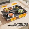 HOMCOM Electric Warming Tray with Adjustable Temperature for Parties Black