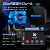 DRIVIM Wireless CarPlay + Wireless Android Auto 2 in 1 Adapter [Smart Button] Compatible with Both iPhone & Android Smartphones, Wired CarPlay & Android Auto, Yahoo! Car Navigation System, Google