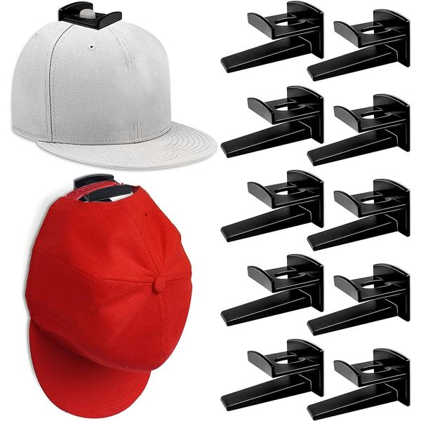 Hat Hanger, Cap Hanger, Wall Mounted, Cap Rack, Wall Hook, Hanging Post Included, Hat Storage, Jewelry Hook, Accessory Hanger, Hat Hook Easy Installation, Super Strong Adhesion, Easy Installation