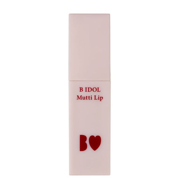 B IDOL Mutchi Lip 03 Chirashi Plum, 0.16 oz (4.5 g), New Classic, Matte, Tint, Clouds, Moisturizing, Coloring, Contains Vegetable Oil