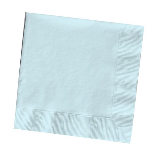 Creative Converting DINNER NAPKINS 3PLY 1/4FLD, 25 Count (Pack of 1), Pastel Blue