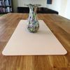 Beige Matt Finish Rectangular Acrylic Table Runners / Serving Mats / Table Protectors (38cm x 28cm 15"x11")
