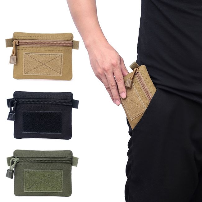 Tactical Coin Purse Keychain Molle Pouch for Men Small Wallet EDC