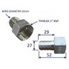 Stainless Steel Pipe Fitting - Internal Thread (BSP) - 1" - Pack of 4