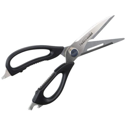 Ergo Chef All-Purpose Come-Apart Kitchen Shears for Poultry, Fish, Vegetables, Herb Stripper, Bottle Opener w/ Magnet Holder (Black)