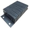 Dock Bumper, 20x4-1/2x10 in., Rubber