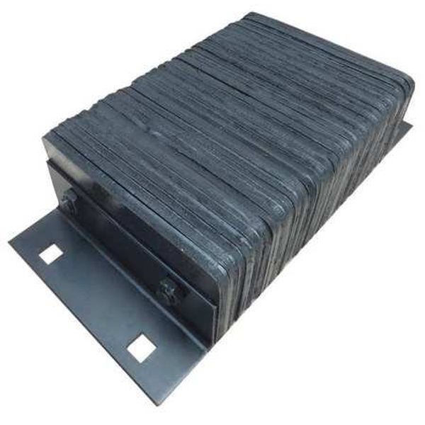 Dock Bumper, 20x4-1/2x10 in., Rubber