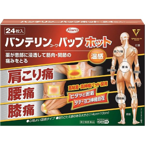 【第2類医薬品】バンテリンコーワパップホット 24枚 ×5