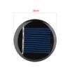 sourcingmap 5Pcs 2V 40mA Poly Mini Round Solar Cell Panel Module DIY for Light Toys Charger 36mm Diameter