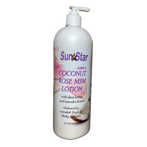 Coconut Rose MSM Lotion - 32 oz