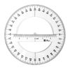 15 CM Full Round Protractor, 360 Degree Plastic Measuring Tools Math Organic Semicircle Circle Protractor Drawing Template Design Tool Ruler