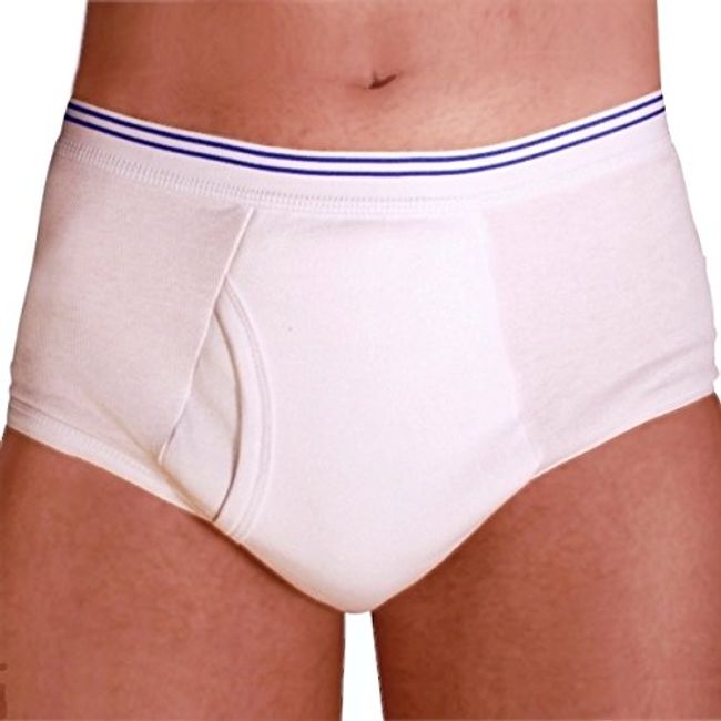 Petey's Washable Incontinence Underwear for Men (Super Protection) - Reusable Men's Briefs for Moderate to Heavy Leakage (Medium)
