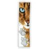 Vervaco Bookmark Cat Footprint Counted Cross Stitch Kit, Multi-Colour