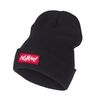 Nebelkind Beanie Black with Woven Patch Warm OneSize Unisex