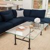 Spancraft 16" x 32" Rectangle Tempered Glass Table Top 3/8" Thick Flat Polish Edge and Touch Corners