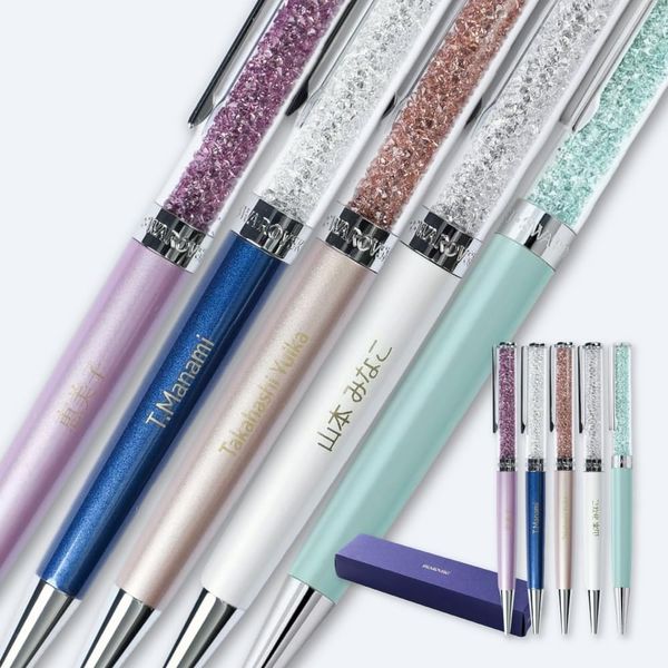 SWAROVSKI Ballpoint Pen THE WOW [Personalized Engraving/Message Card Support/Wrapping Compatible] (Light Green)