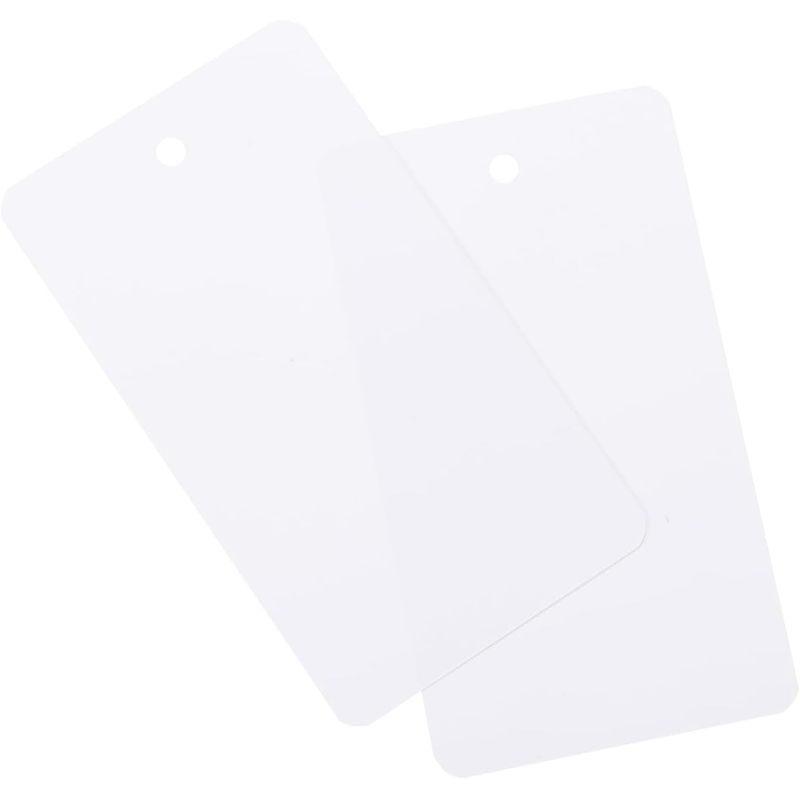 TOP-VIGOR 200Pcs Plastic Shipping Tags, 5x9cm Waterproof Hang Tags ...