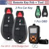 2New Replacement Remote Key Fob With Tool Kit For 2013 2014 2015 2016 Dodge Dart