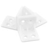 50 PCS White Plastic Corner Brackets, L Shape Right Angle Brackets