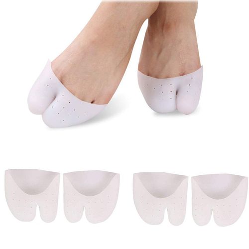 PEDIMEND Gel Toe Sleeve Metatarsal Pads (2PAIR - 4PCS) | Ball of Foot Cushion | Ballet Dance Shoe for Calluses, Blisters & Corns | for Men and Women | Foot Care