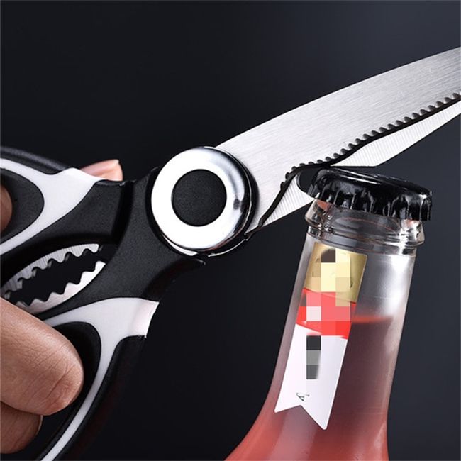 Stainless steel kitchen scissors bird cutting vegetable meat