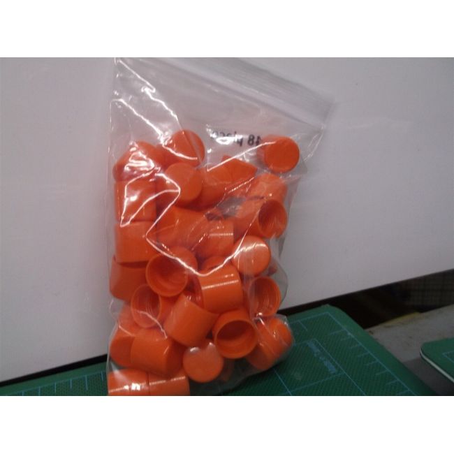 48 pcs ELEMENTS BATH & BODY Lip Tube Cap Only: Mandarin Orange