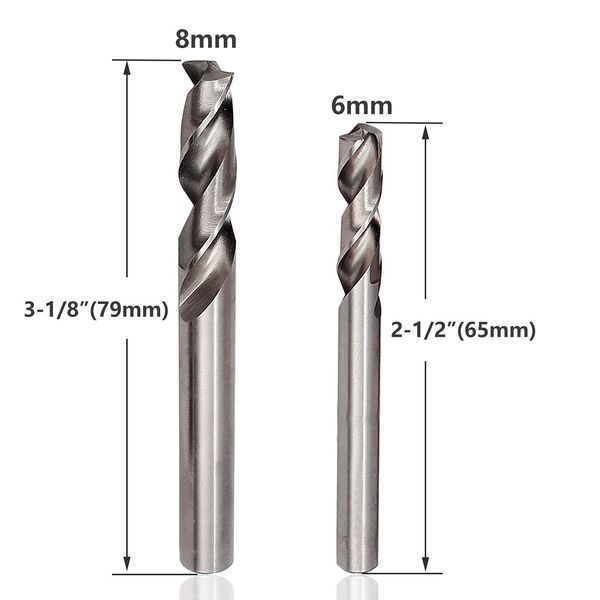 Bestgle Spot Weld Drill Bit Set, HSS CO6 CO8 Rotary Spotting Cutter Power Drill Spot Welding Cutting Accessories Can Separate Spot Welded Panels Metalworking Tools, Set of 2