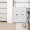 Amerelle 955TT Diamond Plate Wallplate, 2 Toggle, Aluminum, Silver, 1-Pack