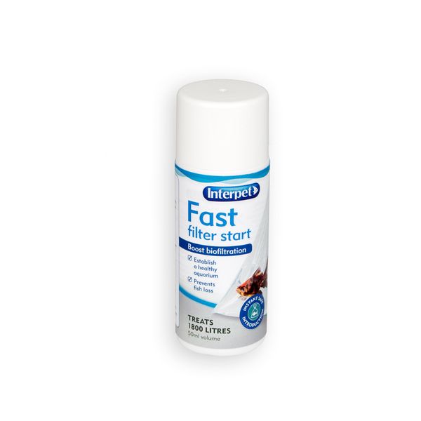 Interpet Fast Filter Start Treatment to Boost Aquarium Bio Filtration, 50 ml, Fast Acting Beneficial Bacteria, Safe for Fish