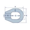 8MM Single Guardrail Eye Nut Open Ended Internal Thread Stainless Steel Eyenuts