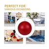 Zest Candle 2-Piece Ball Candles, 4-Inch, Red