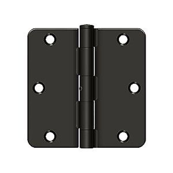 Deltana S35R4N10B 3-1/2x1/4 Plain Bearing Mortise Door Hinge Bulk Pack