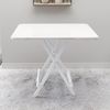 Folding Table Portable Square Dining Table Stall Table Home Dining Table Small Square Table Balcony Folding Table Simple Kitchen and Dining Table Office Children Table Tableware Small Folding Table
