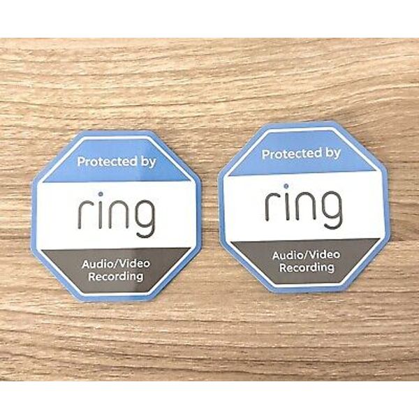 OEM Ring Sticker Doorbell Audio Video Security Camera 2.5" Decal Double Sided