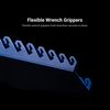 Capri Tools 12-Slot Wrench Rack Organizer, Blue
