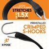 Rubber Bungee Cords with Hooks 50 Pack 31 Inch (54” Max Stretch)
