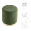 Tilden Ottoman in Moss Green Natural