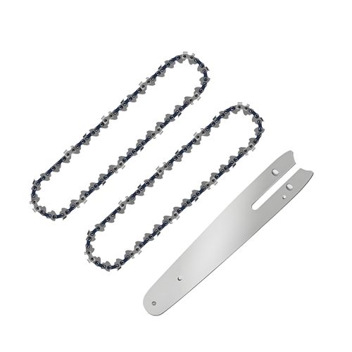 2 Chains and 1 Bar for 6inch Mini Chainsaw, 6-Inch Replacement Saw Chain and Guide Bar for 6 inch Mini Cordless Electric Chainsaw, With 37 Drive Links
