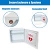 Non Alarmed AED Defibrillator Wall Mounted Storage Cabinet