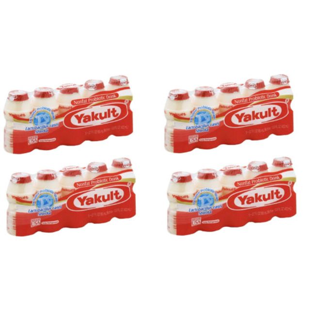 Yakult Probiotic Drink Nonfat 2.7 oz x 5 Bottles ( Pack of 12 )