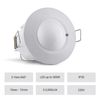 SEBSON 2x Motion Detector Indoor, Flush mounted, HF Sensor LED suitable, Ceiling Mounting, programmable, Movement Sensor Range 2-16m/ 360°, max. 1200/300W