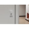 REV 0510156777 PlanoLuxe Surface-Mounted on/Off Switch with Socket, White, A/W-Schalter + Steckdose