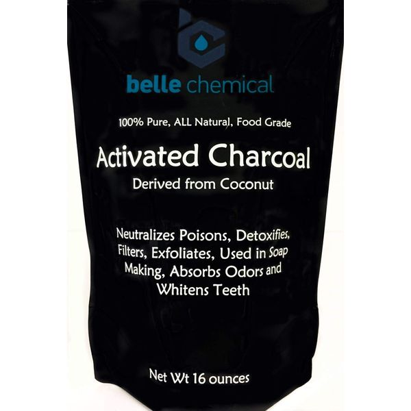 (1LB) Organic Coconut Activated Charcoal Powder - Food Grade, Kosher - Teeth Whitening, Facial Scrub, Soap Making (1 Ounce to 5 pounds (1 Pound)