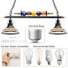 2-Light 31" Hanging Pool Table Lights Fixture Billiard Pendant Lamp Fits E27/E26