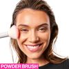 Large White Vegan Powder Brush for Flawless Makeup Application