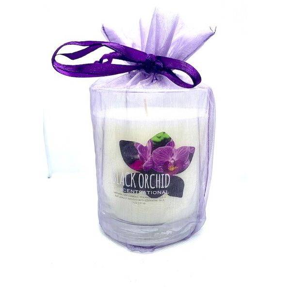 Candle Natural Soy Scentsational ( Black Orchid )