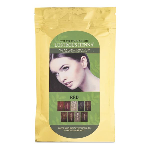 Red Color by Nature Lustrous Henna 100 grams