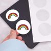 24 x 40mm Round 'Simple Rainbow' Stickers (SK00069829)